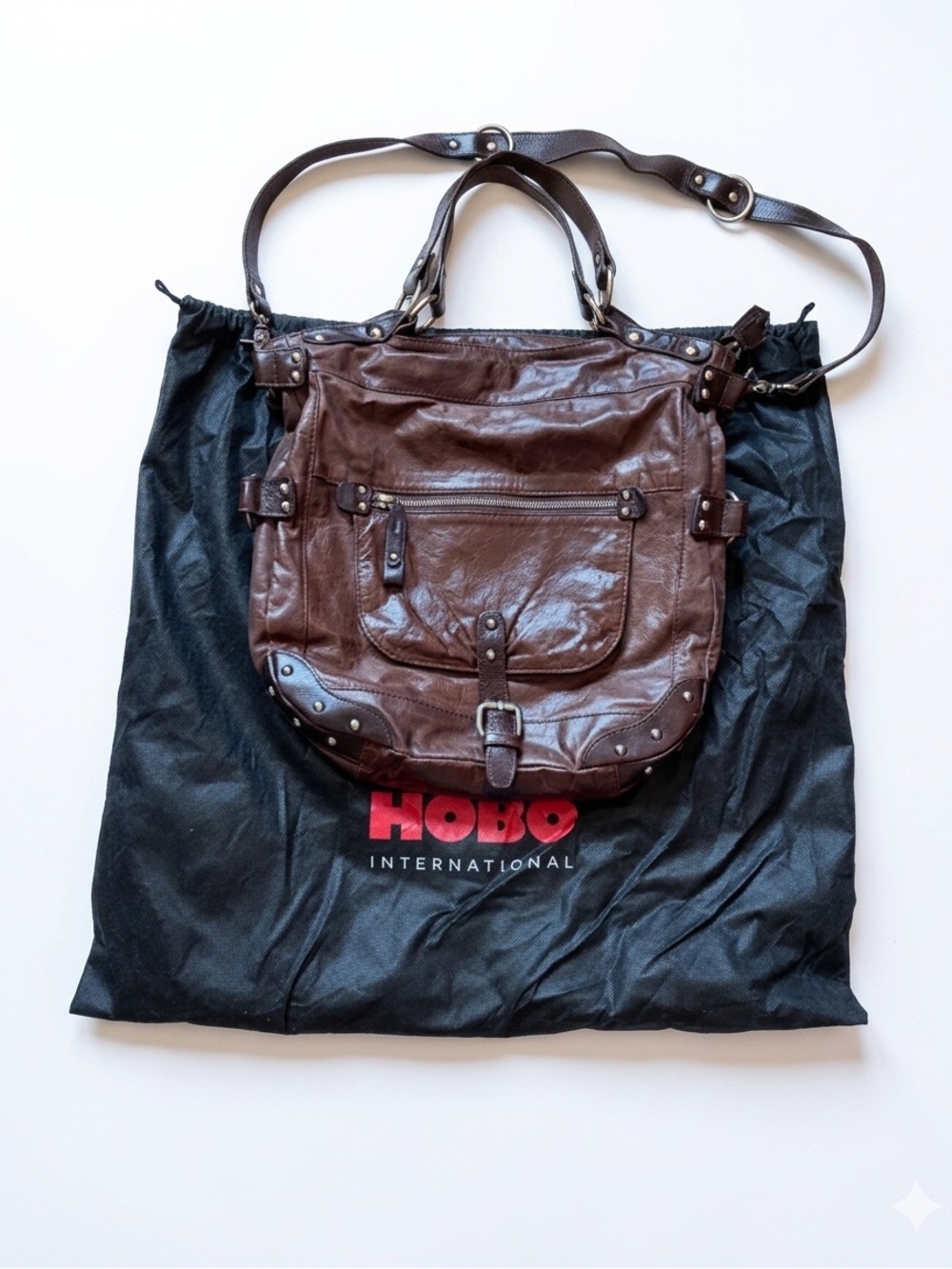 HOBO Brown Leather Shoulder & Crossbody Bag